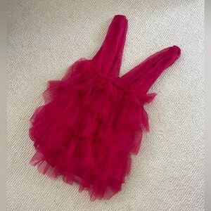 Hot pink Barbie tulle dress się S nwt